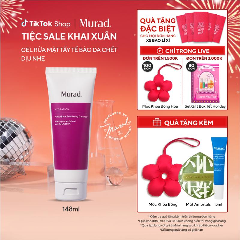Tẩy tế bào da chết dịu nhẹ Murad AHA BHA Exfoliating Cleanser 148ml