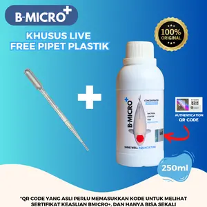 [FREE PIPET KHUSUS LIVE] BMICRO+ Shine Well Aquaculture | 250 ml | Bakteri Starter Aquaculture, Menjernihkan Air Kolam Ikan Koi