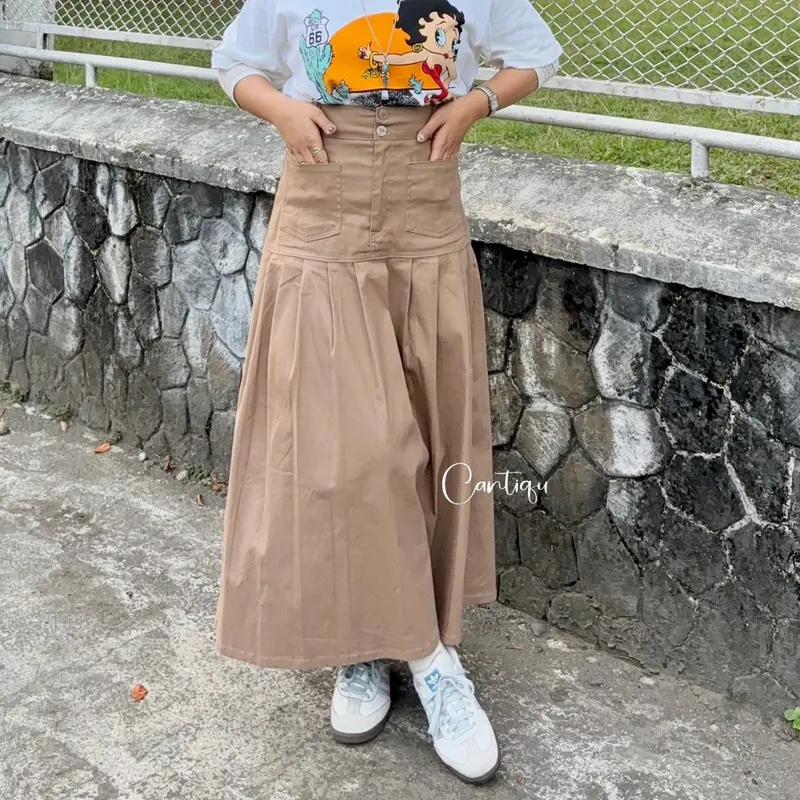 Rok Manyung Helwa Skirt Katun Twill Simple 4