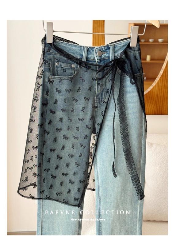 Product Introduction of Featuring A Niche Design with Lace Up, Instagram Blogger's Personalized Lace Layering, Layering, and Layered Gauze Skirt Paired with An Apron Skir 11