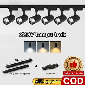 Lampu Track LED Paket 4/6 Lampu Track LED 10W 20W 30W Sorot Fleksibel Hemat Energi  Rumah & Toko