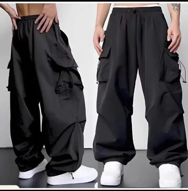 Celana Baggy Cargo Komprang Panjang Streetwear - Korean Style Unisex Highwaist CARGO PANTS celan cargo  pants outfit kulot scena Chino