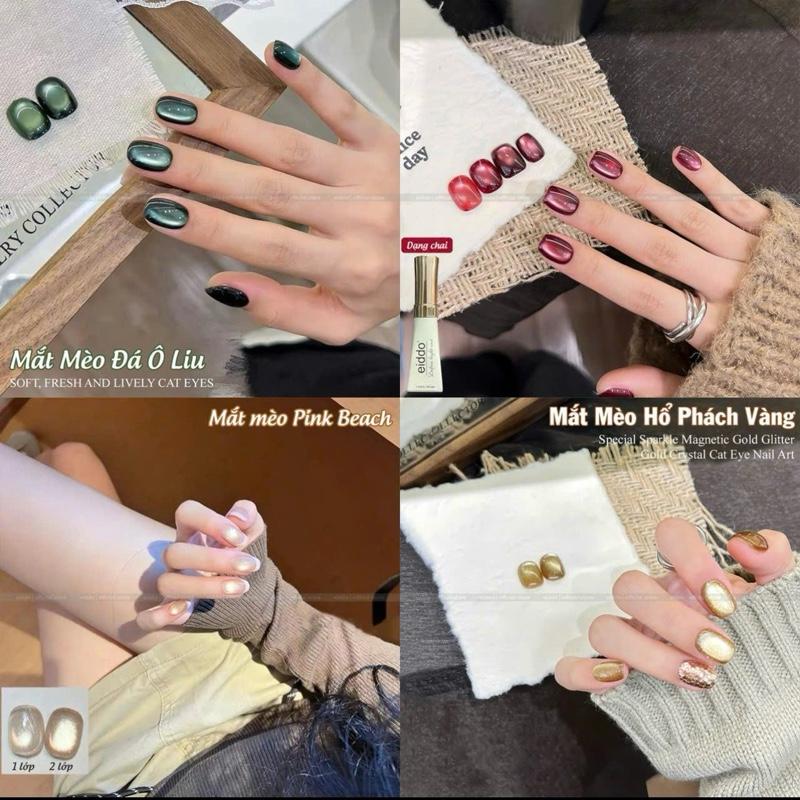  *{ SD Nails } Chai 12MI Sơn Gel Mắt Mèo Anh Trăng Cưc Quang Hotttrend - Măt Mèo Sơn Móng Tay Lấp Lánh Siêu Sáng Dễ Hút Vân 
