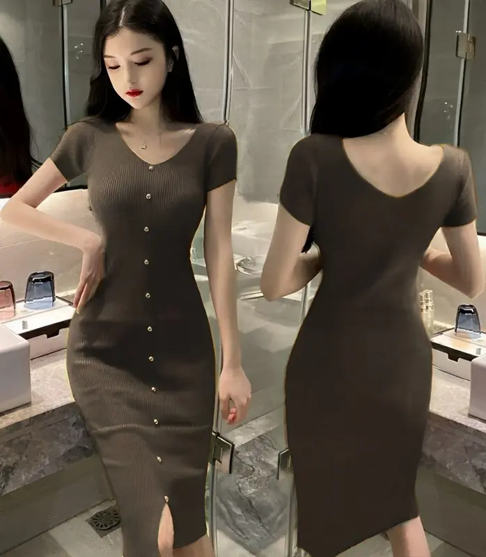 ZRS Dress Rajut Emmy Ld 90 - 100 cm P 100 cm B 200 gr Cotton Polyester #4411 2