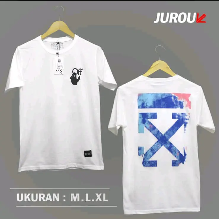 Kaos Pria Premium White Distro