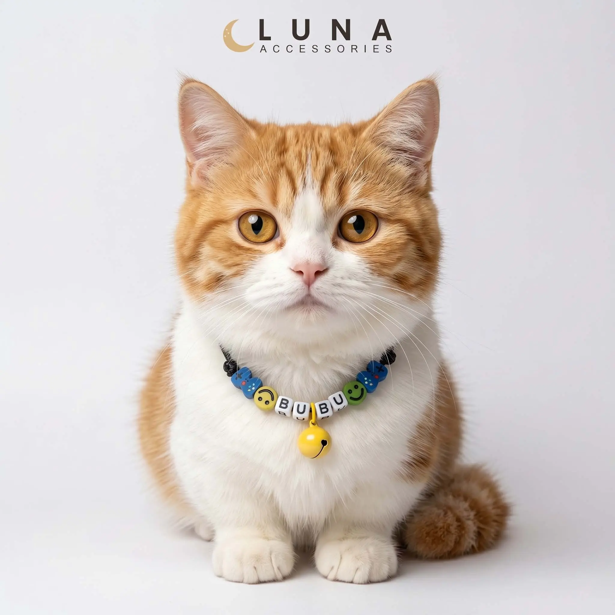 Kalung Kucing Lucu Custom Nama Sendiri Ada Lonceng Imut
