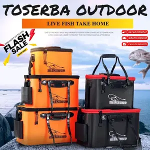 Ember Lipat Mancing Ikan Tas Memancing Portable Ikan Udang Wadah Ikan Tas Udang Tempat Wadah Ikan Udang Umpan Hidup Portable Fishing Bucket 19 24 40 49 55 60CM BEST SELLER BISA COD Pancing