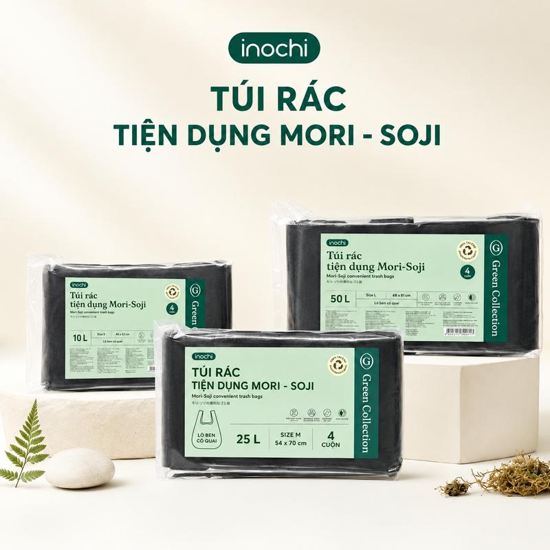Túi Rác , Túi Đựng rác Tự Huỷ -sinh học Inochi Có Quai Tiện Dụng Dạng Cuộn Màu…