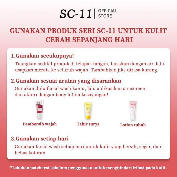 [BPOM] SC-11 | Pembersih Wajah Whitening. Tolak kulit kusam! Gunakan secara rutin, kulit putih bersih dan cerah terlihat!