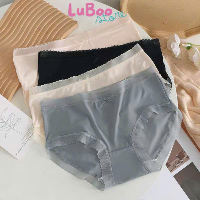 (Hàng Loại 1-Mới Về) Quần Lót Nữ Su Lụa Viền Ren Mỏng Mát, Quần Chíp Kiểu Dáng Đơn Giản Đủ Size M-L-XL (38-67kg) QL2531 Quần su nữ đẹp