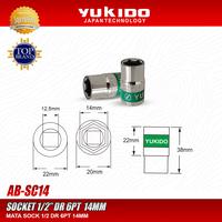 Gambar Yukido Mata Sock 1/2" DR 6PT 14MM - Socket 1/2" 6PT 14MM Yukido AB-SC14 dari PT. YUKIDO POWER TEKNIK Kab. Tangerang 2 Tokopedia