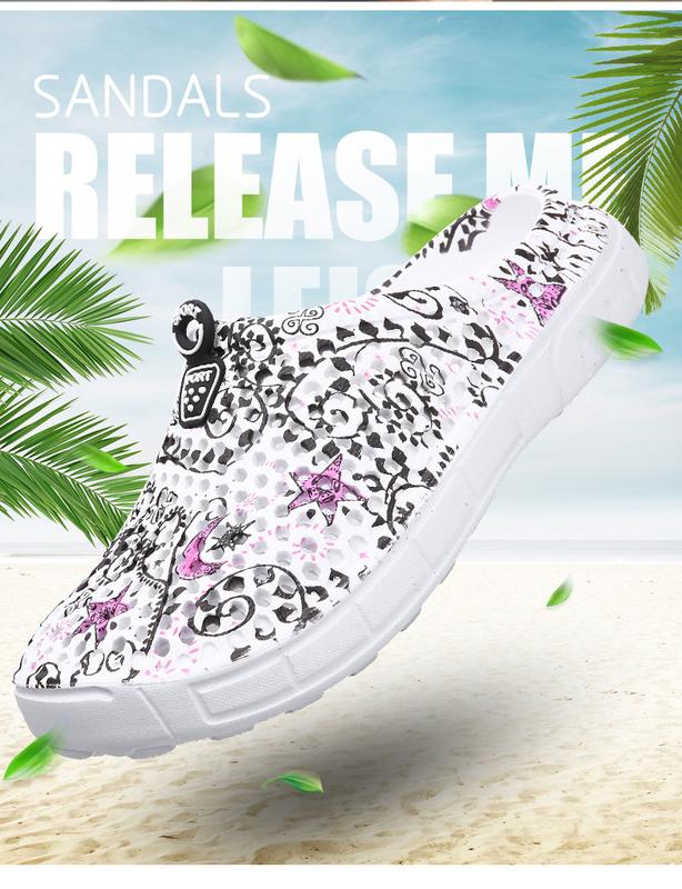 Product Introduction of 2023 New Hot Sale Casual Shoes Women Wedge Beach Shoes Summer Sandals Non-slip Round Toe Sandals Holiday Slippers Walking Shoes Footwear Girl Knee Comfort 26