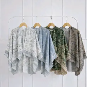 Outer Wanita Batwing Full Motif voal scarf Lengan model kelalawar outwear best seller cardigan Arwen kardigan Cewek Kekinian Hijab Friendlyouter korean style muhisshop