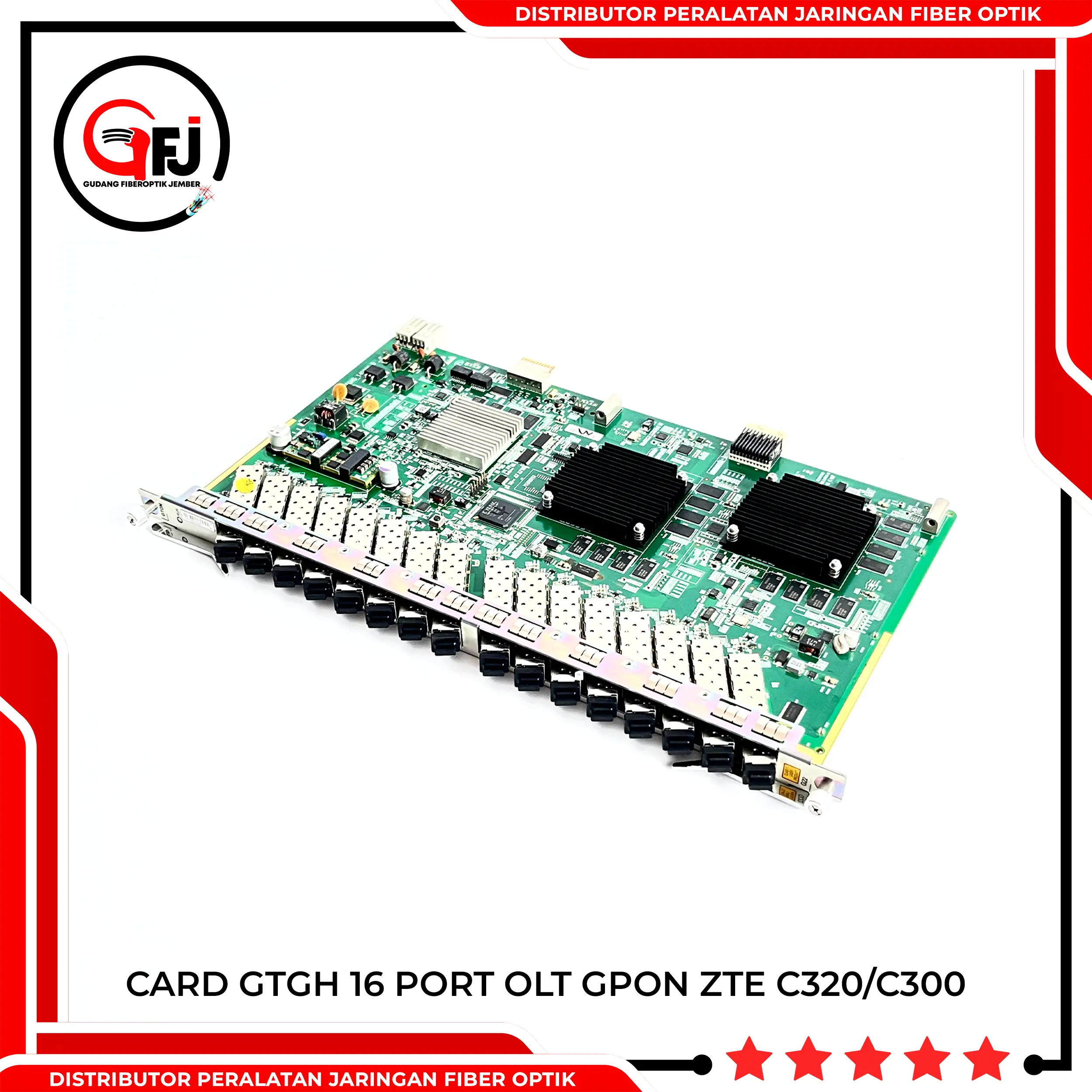 [TERMURAH] CARD GTGH 16 PORT OLT GPON C320/C300 + 16 SFP C++ G22
