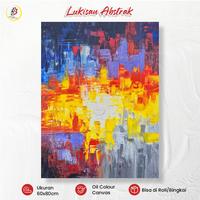 Gambar PROMO Lukisan Dinding Handmade 60x80cm Oil Canvas Berbagai Tema Dekorasi Rumah - Lukisan Perahu Senja, Roll dari Lukisan Bandung Kota Bandung 5 Tokopedia