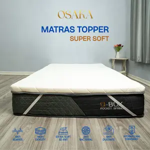 OSAKA TOPPER  SUPER SOFT / KASUR LANTAI BUSA OSAKA BED Kain Fabric Foam Furniture