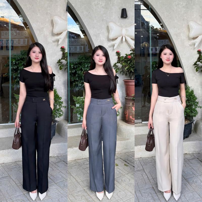   DEAL MỞ BÁN  QUẦN ỐNG SUÔNG  CẠP CAO 1 CÚC CHIẾT LY  VẢI VINTEX XỊN LOẠI 1 CO GIÃN MỀM MỊN ĐỨNG FORM 