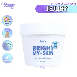 JEJUBY GLUTA RICE MILK MASK NEW FORMULA 2IN1 BODY BLEACHING & SLEEPING MASK BRIGHT MY SKIN JEJUBY MASKER BADAN BODYMASK BODY MASK BODYLOTION GLUTA RICE BY JEJUBY
