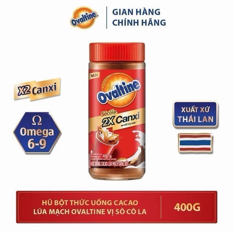 Hũ Thức Uống Cacao Lúa Mạch Dạng Bột Ovaltine 400G