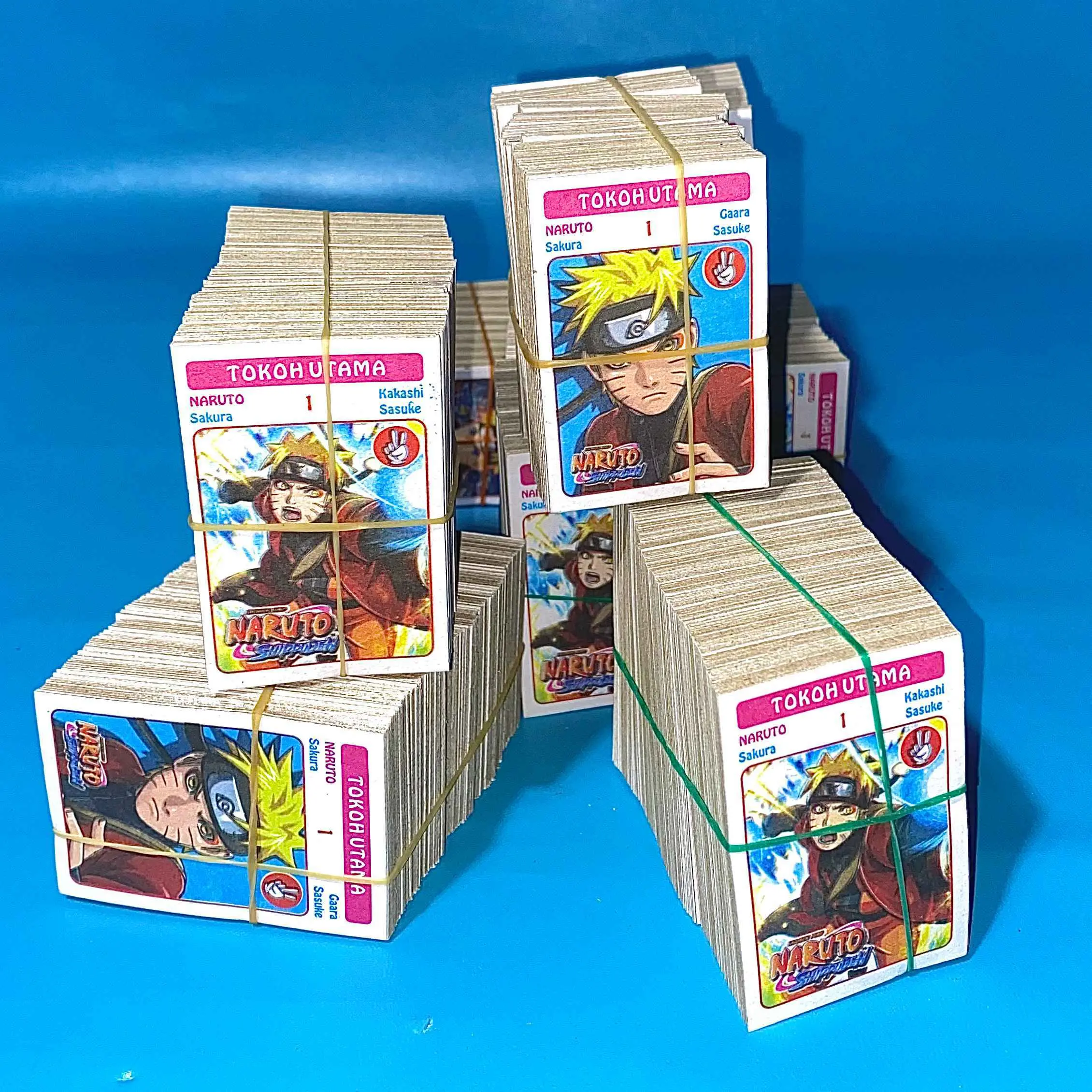 Mainan Kartu Kwartet Anak-Anak Naruto - Kartu Wayang Naruto untuk Permainan - Games, Card