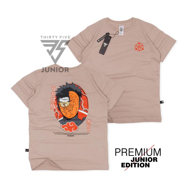 kaos distro anak laki-laki umur 9-16 tahun anime one piece warna cream bahan cotton combed 30s Fashion 3