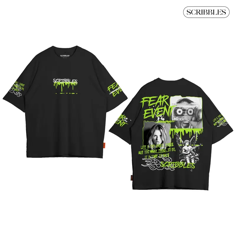 WorkoutXScribbles Tshirt Kaos Oversize FAR EVENT Combed 24s Pria & Wanita - Distro Baju Oversize Keren Sablon Atasan Unisex 4