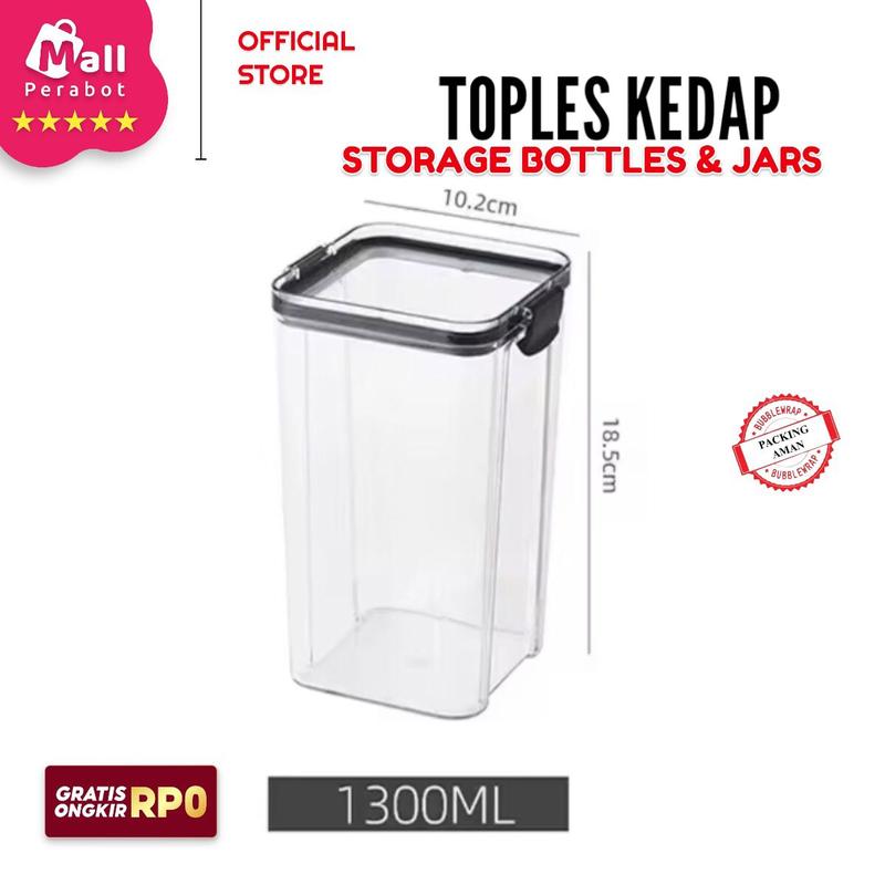 Product Introduction of Mall Perabot | Toples Kedap Storage Bottle & Jars | Plastik Bening | Set Toples | Aesthetic | Toples Bumbu Dapur | Kotak Snack Kedap Udara Transparan 2