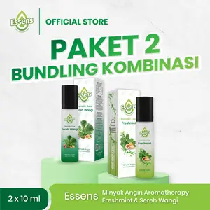 Essens Minyak Angin Aromatherapy Freshmint & Sereh Wangi