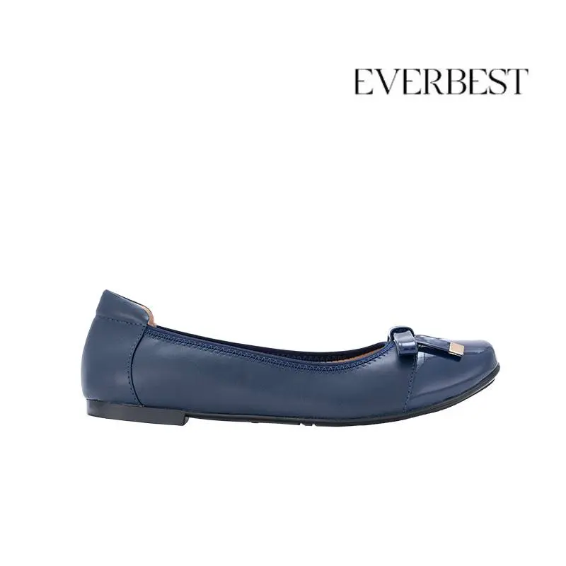 Everbest Women's Shoes - EBS0035 Ladies Minimalist Bow Design Ballet Flat