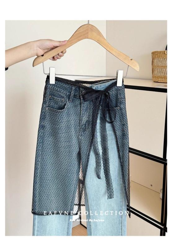 Product Introduction of Featuring A Niche Design with Lace Up, Instagram Blogger's Personalized Lace Layering, Layering, and Layered Gauze Skirt Paired with An Apron Skir 13