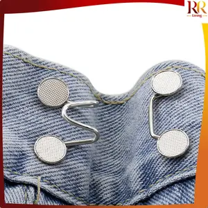 [COD] RR P146 Kancing Jeans Daisy Lepas Pasang Multifungsi / Kait Pengecil Lingkar Celana longgar kebesaran Korean Style / Jins Waist Button Adjustable