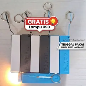 Power Bank Mini Serbaguna Portabel – Charger HP, Lampu Darurat, Kipas USB (Gratis Lampu Emergency USB) Powerbank