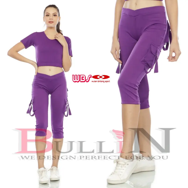 BULLIN Celana Senam Kantong Pendek Standar dan Jumbo / Celana Aerobic Pendek 2
