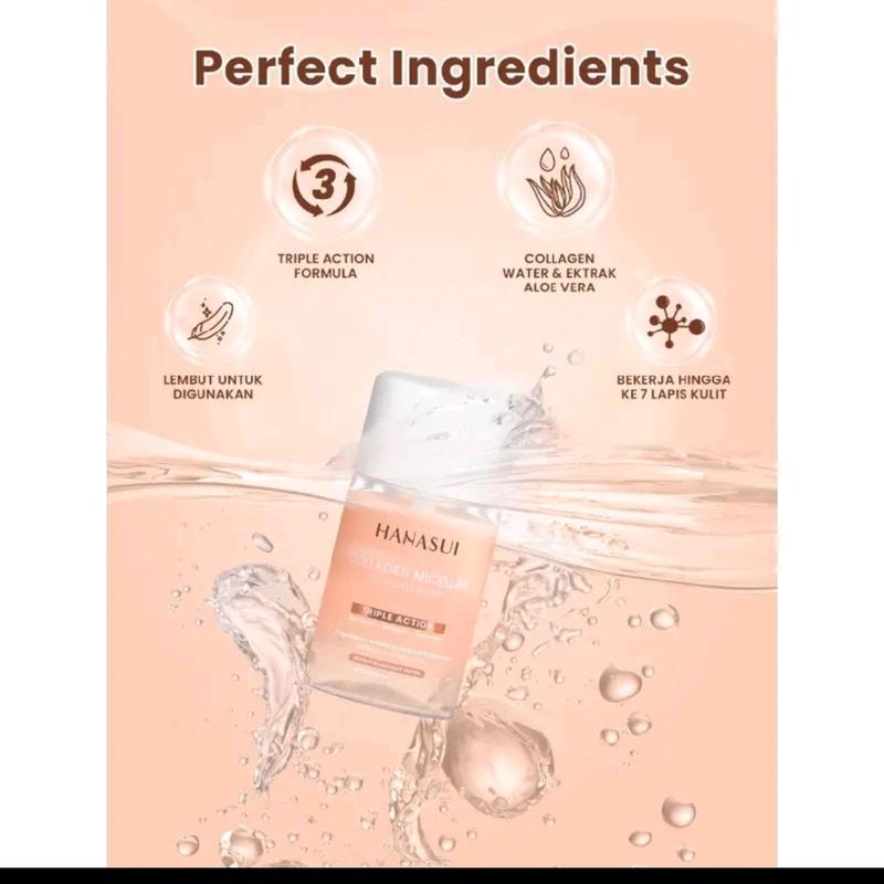 Hanasui Pembersih Wajah Micellar Water Hanasui Collagen - Cleanser, Remover 3