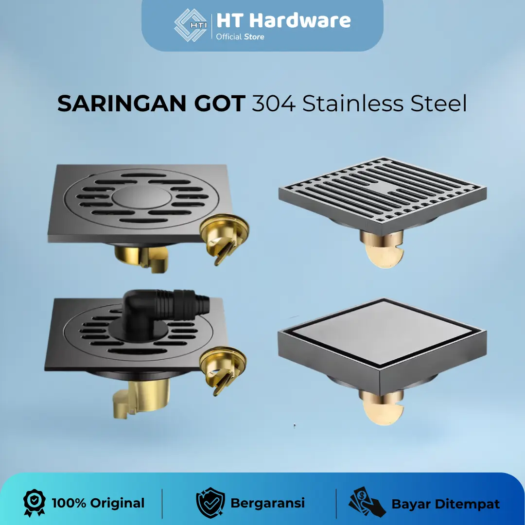 Saringan Got Floor Drain Mesin Cuci Stainless Steel Premium Luxury SUS 304 HT Hardware