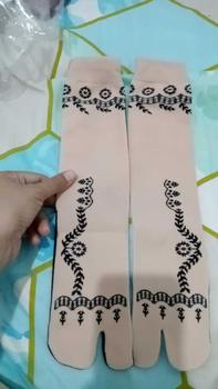 Product Review of Lusinan kaus kaki muslimah motif Kiri Kanan panjang L sebetis / kaos kaki jempol / kaos kaki wanita muslimah dewasa / nylon spandek 100% / kaos kaki tawaf umroh Coklat dan banyak warna from t**4 1