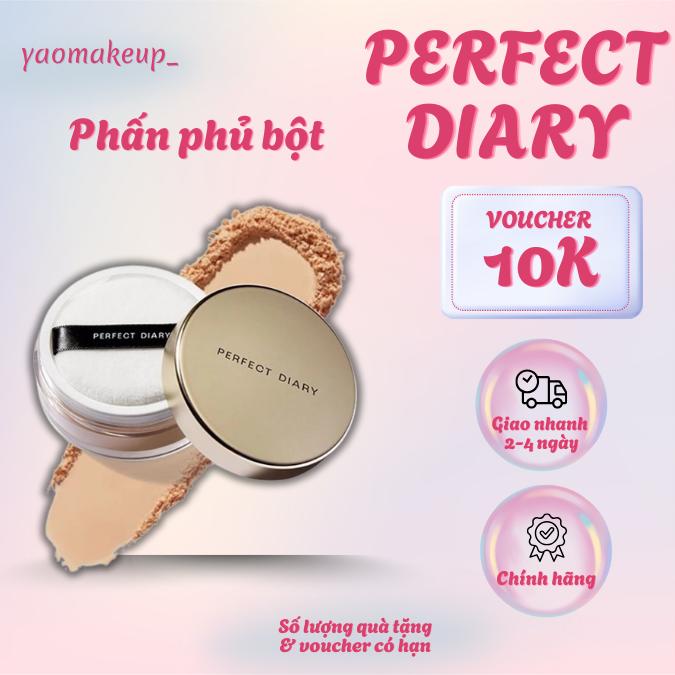 [Thủy Đỗ Beauty x Yao Makeup] Phấn Phủ Dạng Bột PERFECT DIARY Kiềm Dầu Chống Thấm Nước Giúp Da Mịn Màng 7g Mỹ Phẩm Cosmetic Nữ Trang Điểm Women