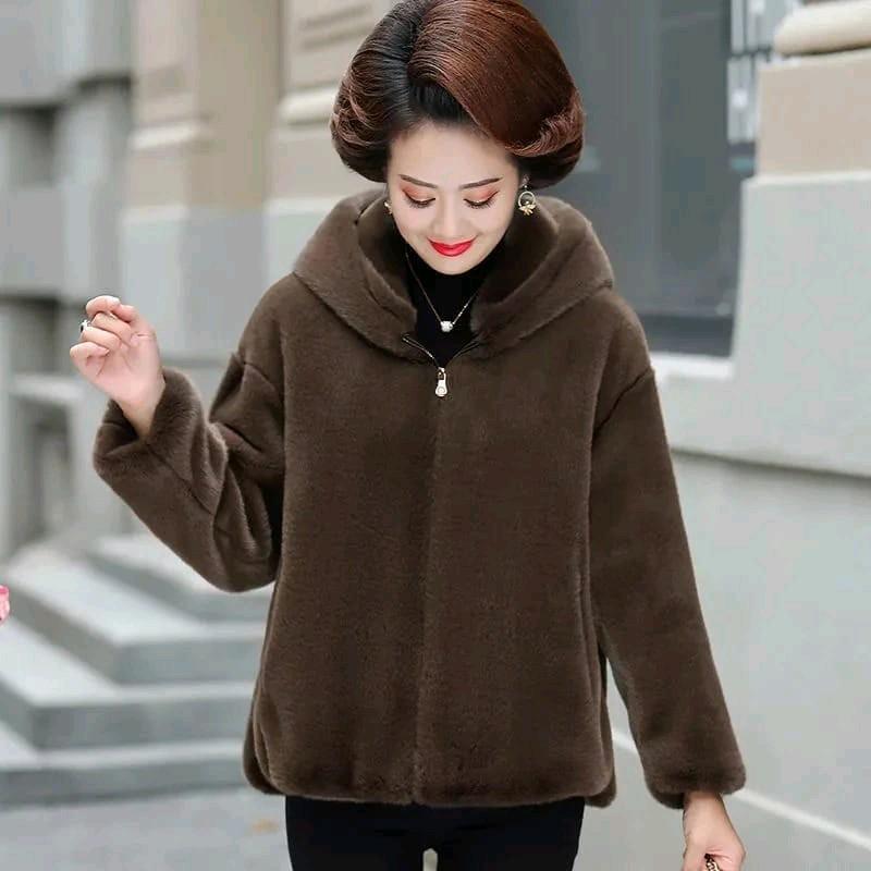switer Jaket Bulu  serpa dewasa Winter Hodie Bolak Balik Pria/Wanita Outer Blazer Korea Casual Tebal Keren Zipper Panjang Outdoor Nyaman Distro Fleece Custom Formal Parka Semi mantel atasan jaket cewe bulu lembut bulu import musim gugur gadis 8