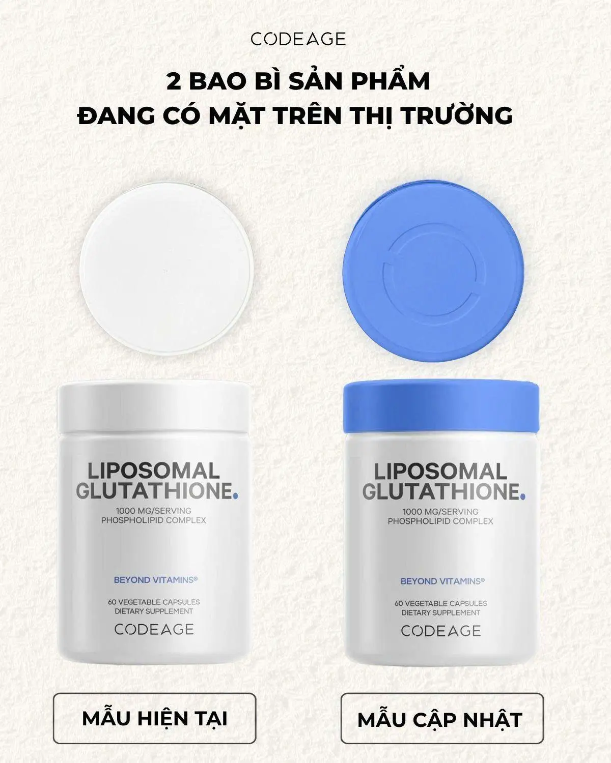 GLU1000- Gi Tt ) Hp Liposomal Glutathione 1000mg Codeage (60 vin )(Chn  theo nhu cu), H Tr sc Khe - Huyn Codeage - TikTok Shop Vietnam