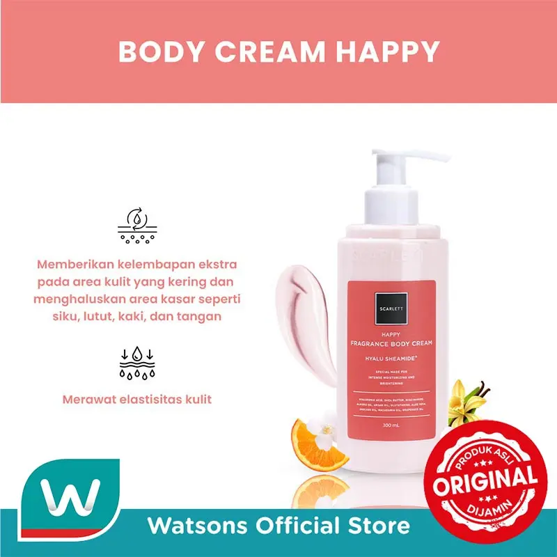 Scarlett Body Cream Happy Pink 300 ml 4