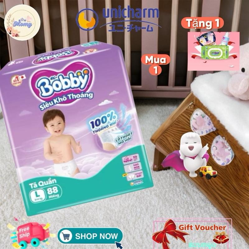 Bỉm tã quần Bobby Ultra+ siêu khô thoáng M/L/XL/XXL Momy Shop