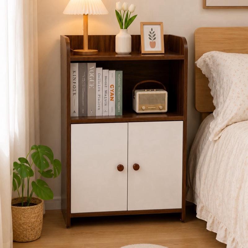 Tủ Tab Đầu Giường Chất Liệu Gỗ MDF Cao Cấp Chống Mối Mọt Có Full Tấm Chắn