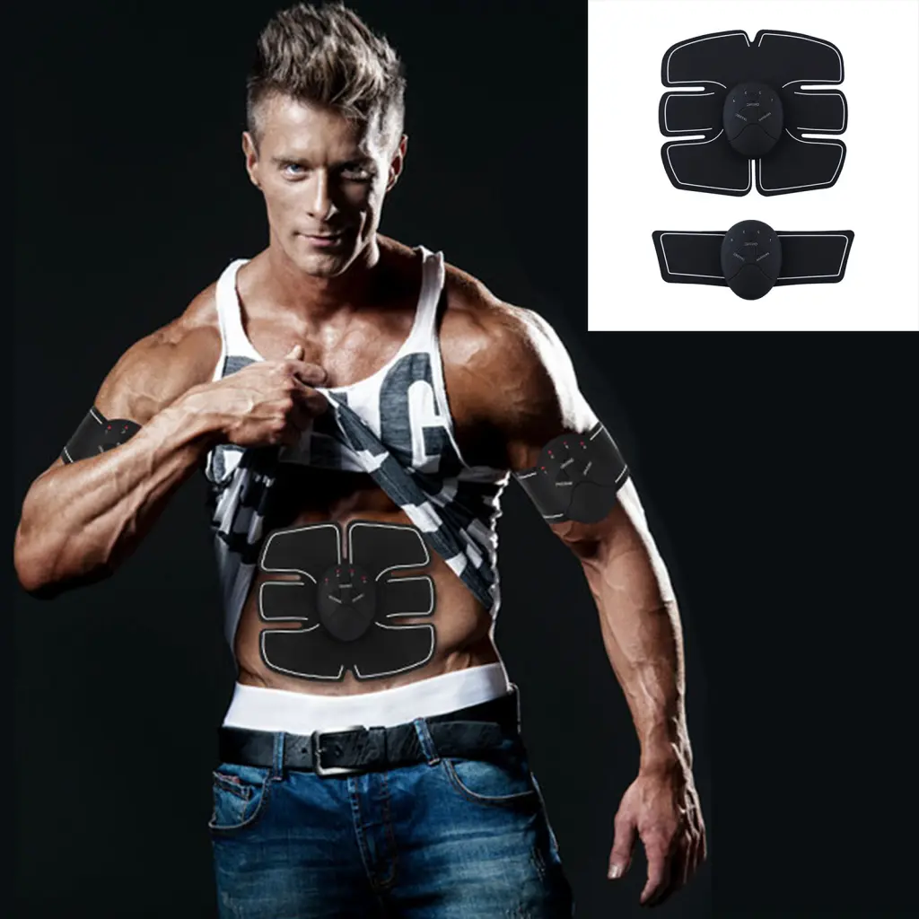ftaerone|  Abs Stimulating Belt Practical Abs Stimulator Trainer Lightweight Ergonomic Muscle Training Device Smart Useful Ergonomic Muscle Training Device for Gym High Density