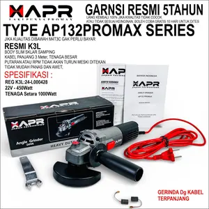 APR gerinda type AP132 garansi resmi 5thn kualitas diatas m4kita angle grinder mesin gerinda 4inch