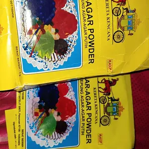 1 BOX (12pcs) Agar Agar Kereta kencana 5gr Merah Hijau Putih