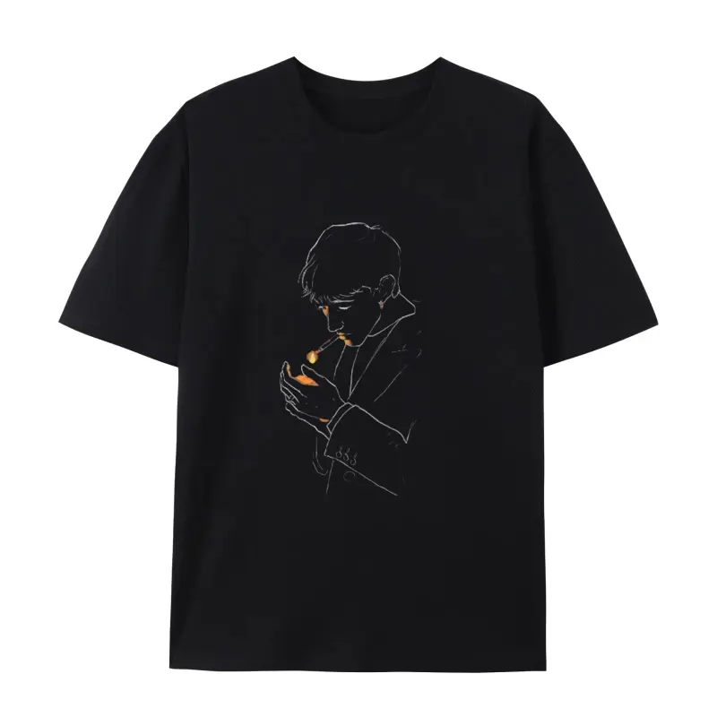 100% katun | Dukungan cod | Pilihan musim panas kaos katun dengan desain seni minimal unik Distro Pria