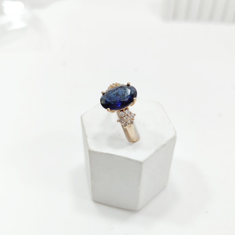 Perhiasankita Beli 2 Produk Gratis 1 - Cincin Permata Biru Cincin wanita permata aksesories wanita tahan lama