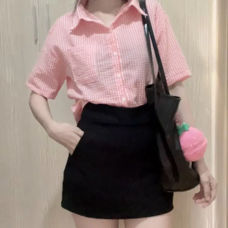 (Xả kho) Áo sơ mi tay cộc chất đũi xốp (40-60kg)