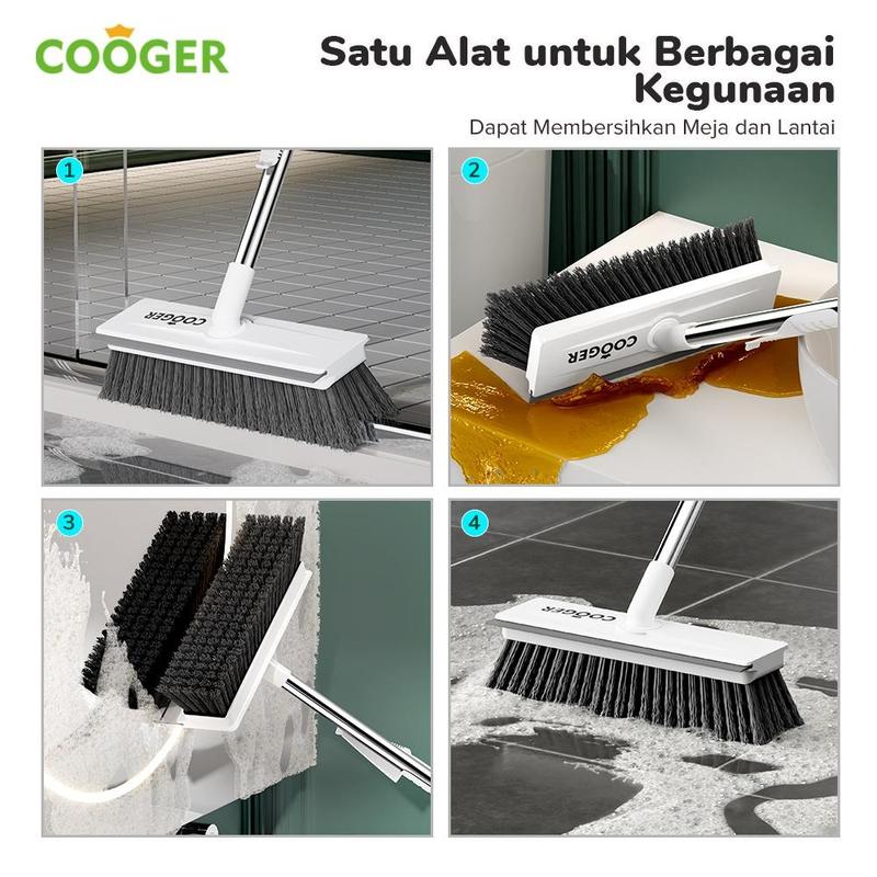 COOGER Electric Sikat Lantai Kamar Mandi 3IN1 Dengan Wiper Serbaguna Untuk Segala Jenis Lantai 6