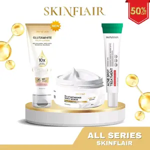 SKINFLAIR All Varian Glutawhite Milky Body Lotion 10% Niacinamide Dan Glutathione Body Scrub Tone Up Booster